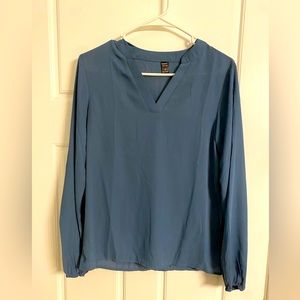 SHEIN dusky blue blouse. Size small.